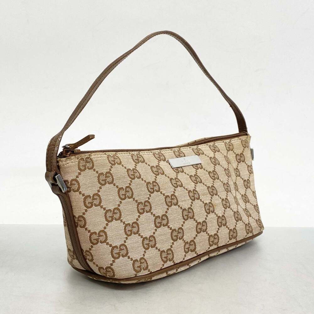 Gucci GG Canvas Bag/Pouch 039 1103 Brown Women's - Picture 2 of 10